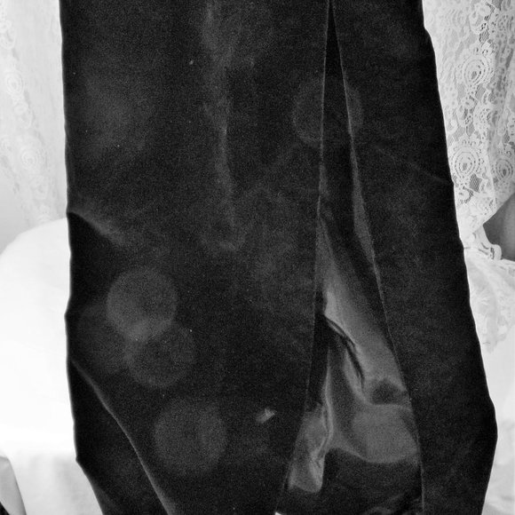 J Reynolds Atlanta Vintage Evening Jacket Dress Black Velvet Hot Pink Satin - Picture 3 of 4